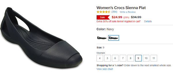 crocs 50 off sale