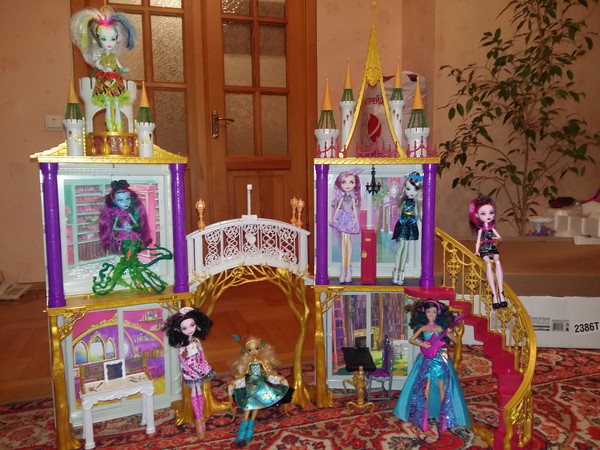 Большой кукольный дом для Барби Великолепный (Королевский) Особняк с мебелью (_KU)