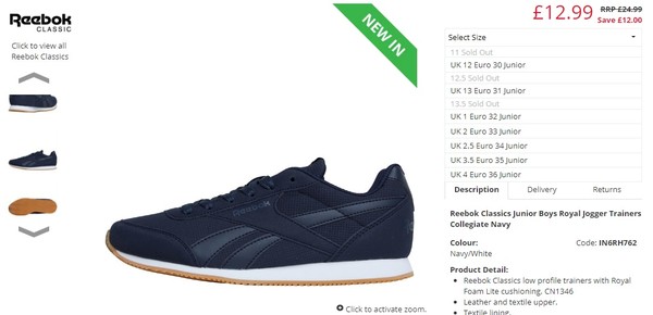 Reebok Royal Nylon Classic Fashion Sneaker 15 Select SZ//Color.