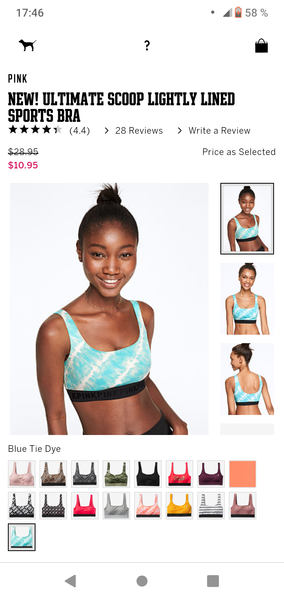 all day sports bra victoria secret