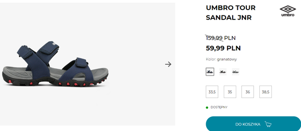 umbro tour sandal