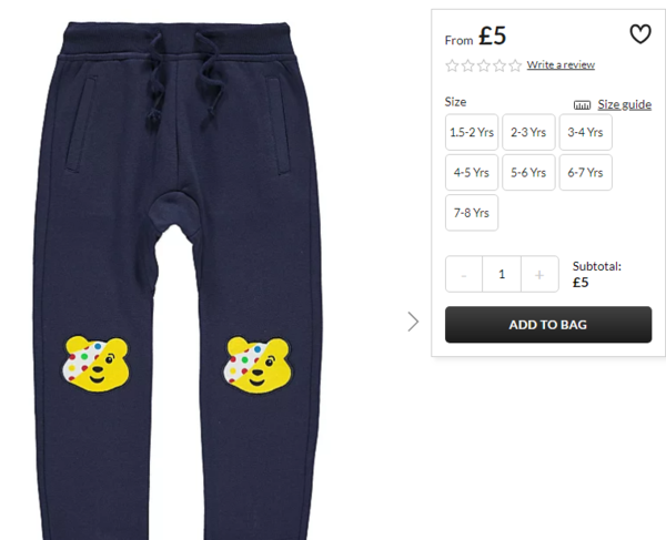 asda childrens jogging bottoms