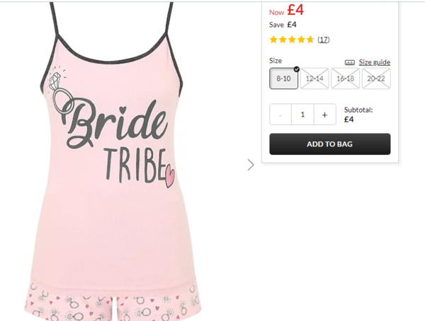 asda bride tribe swimsuit