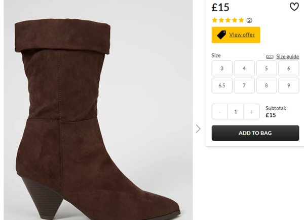 asda over the knee boots