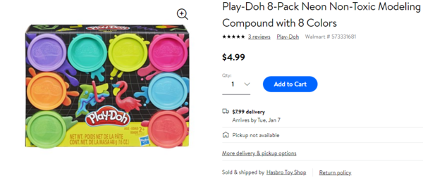 Play Doh Metallic And Neon Color Pack 11 Play Doh Cans